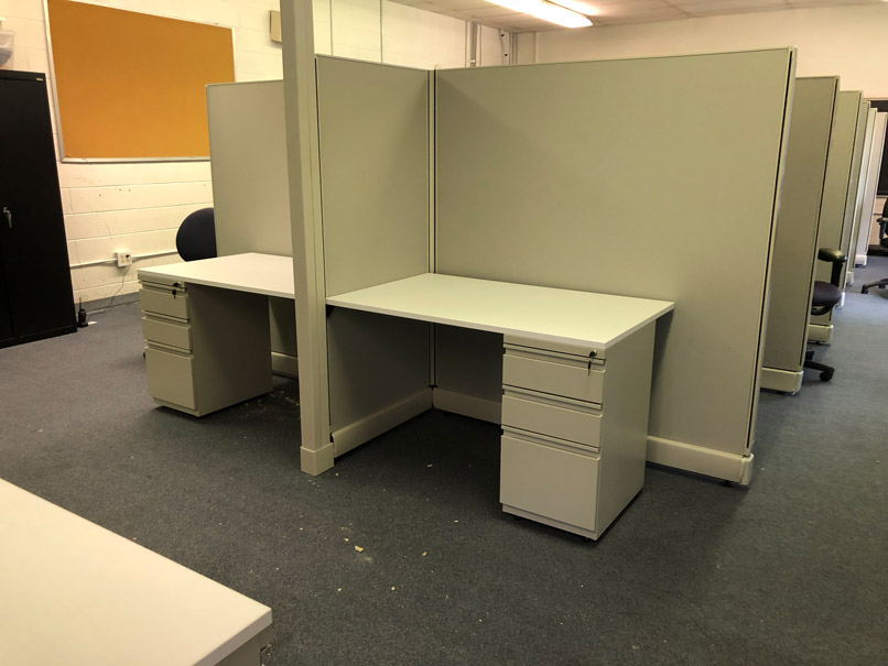 row of cubicles